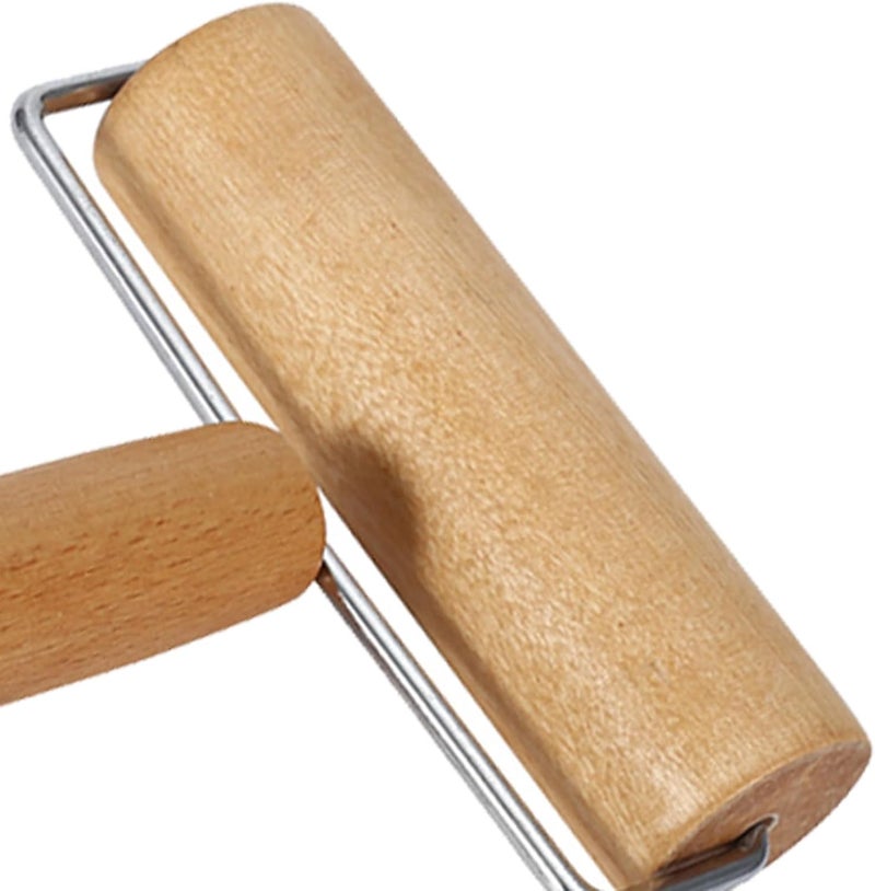 Kodrily Small Rolling Pin, Pizza Dough Roller, Non Stick Wood Pastry Roller, Kitchen Wooden Rolling Pins for Baking Cooking Cookie Bread Tortilla Dumpling Fondant Clay (Style 1) - Image 2
